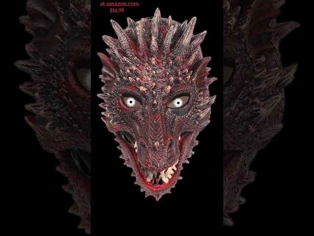 Vídeo relacionado con HATFRYF Máscara de Dragón Halloween, 3D Dragón Máscara de Media Cara, Mask de Fiesta de Animal, Disfraz para Halloween, Fiestas, Carnaval, Desfiles, Cosplay Amarillo