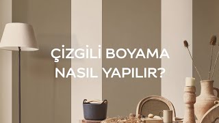 2021 Yılının Rengi Cesur Toprak ile Çizgili Boyama Nasıl Yapılır