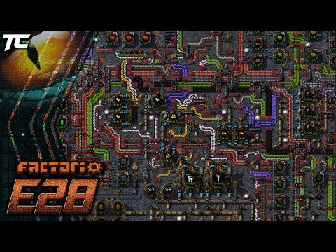 Factorio 0.17 || E28 - Bot Based Smelting Layout || TimmyCarbine