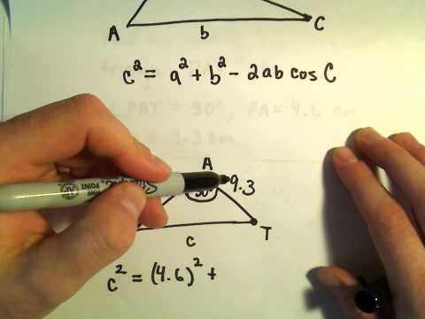 Law of Cosines, Example 1
