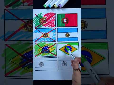 Portugal 🇵🇹 Argentina 🇦🇷 Brazil 🇧🇷 Spain 🇪🇸 Comment Your Country❓️ #art #fifa