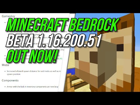 Minecraft Bedrock BETA 1.16.200.51 OUT NOW! - Slain By Llama Spit - Change Log - MCPE/Xbox/Windows ✅