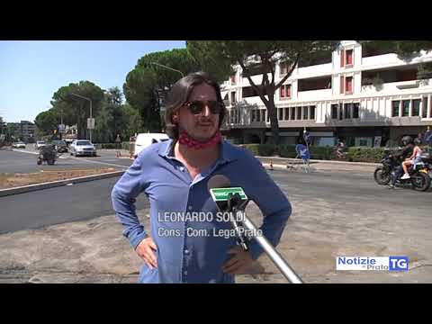 2020-08-14 PRATO - RESTRINGIMENTO CARREGGIATA AL BUZZI, È POLEMICA