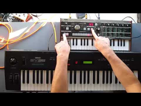 Hybrid Synth Sounds Tutorial Using microKorg Audio & Midi Inputs