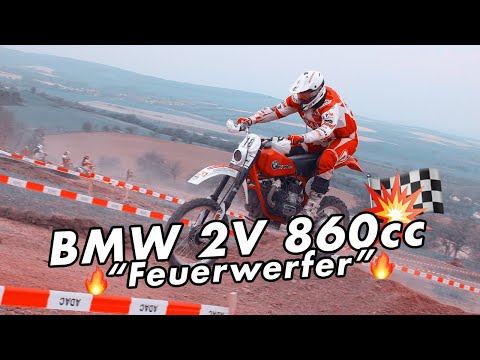 SWT-SPORTS BMW Motorrad Hardenduro mit 860ccm Siebenrock Zylinder - 32mm BING Vergaser spuckt Feuer