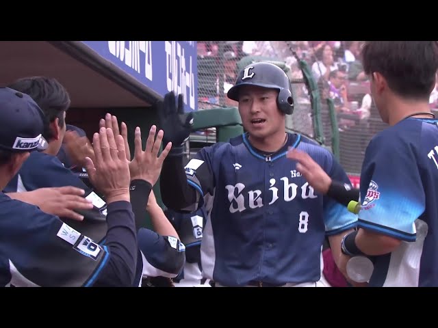 【8回表】一振りで試合を振り出しに!! ライオンズ・渡部聖弥 レフトスタンドへの第12号ソロホームラン!! 2025年10月4日 東北楽天ゴールデンイーグルス 対 埼玉西武ライオンズ