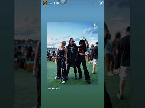 Carol Biazin e Day Limns no LollaPalooza