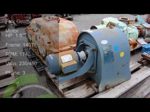 Green Industrial Quick Take - Used Falk Gearbox Model 5KZ4-02A3 Ratio 304.1:1 HP 1.5 For Sale