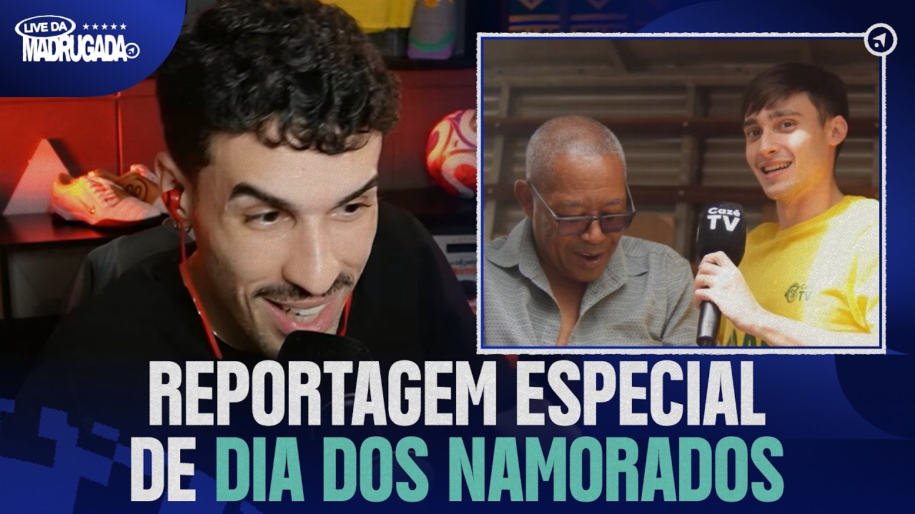 SÓ OS APAIXONADOS! ALLAN REAGE À REPORTAGEM DE DIA DOS NAMORADOS DE FELIPE FERA! | LIVE DA MADRUGADA