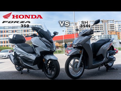 Honda Forza 350 2021 vs Honda SH 350i 2021 Side By Side All Angles, first look