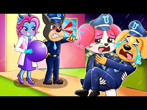 Sheriff Labrador BREWING CUTE BABY & BABY FACTORY but SAD STORY!! | Sheriff Labrador Animation