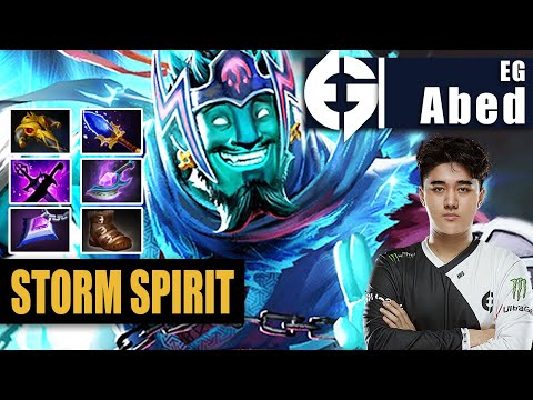 Storm Spirit Mid | EG.Abed | ABED TOP 1 RANK STORM SPIRIT HARD COMEBACK | 7.31b Gameplay Highlights