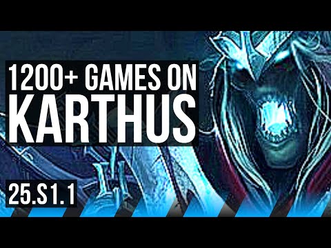 KARTHUS vs GALIO (MID) | 1200+ games | KR Master | 25.S1.1