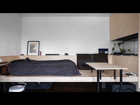 How an Architect Created His Own Minimalist Apartment in 28 Square Metres