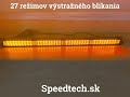 LED svetelná alej 12V / 24V - oranžová 36x1W LED vodeodolná IP67 / ECE R10, R65 (628mm) - Video Youtube