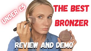 Super cheap bronzer | RIMMEL NATURAL BRONZER review and demo | Over 40