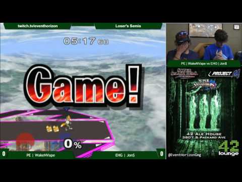 Construct 57 - PE | WakeNVape vs EHG | Jon$ - Melee Losers Semis