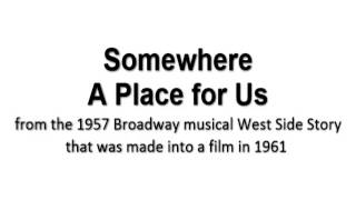 Somewhere (A Place for Us)