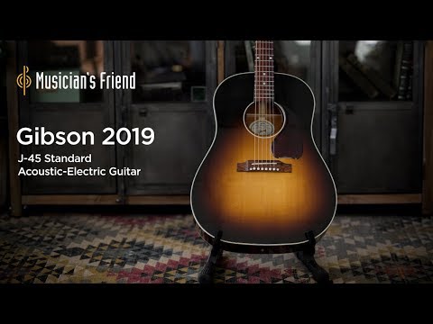 Gibson J 45 Standard Acoustic Electric Guitar Vintage Sunburst Musician S Friend