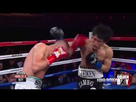Yoshihiro Kamegai and Jesus Soto-Karass on their first fight (HBO Boxing)