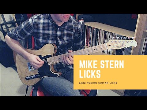 MIKE STERN LICKS - Eight Jazz Fusion Guitar Licks in A Minor
