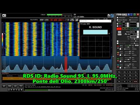 01.07.2020 17:42UTC, [Es], Radio Sound, I, 95.0MHz, 2308km