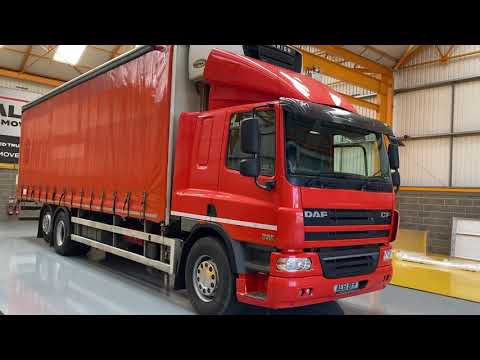 New In Stocklist For Sale: DAF CF75 6X2 26 TONNE CURTAINSIDE FRIDGE/FREEZER - 2011 - AE61 BFP