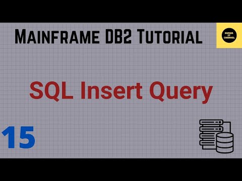 SQL Insert Query using QMF - Mainframe DB2 Practical Tutorial - Part 15
