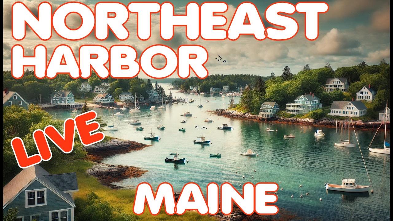 Live webcam view of Northeast Harbor & Acadia Waters