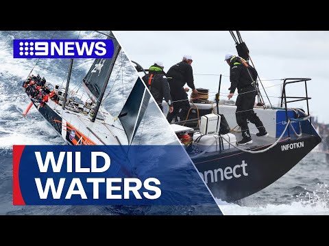 Touching tribute to Bondi victims during Sydney to Hobart race | 9 News Australia