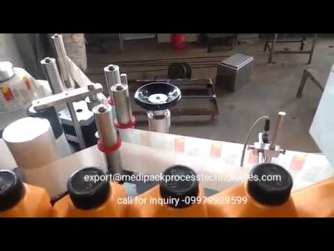 Automatic Two Side Bottle Sticker Labeling Machine