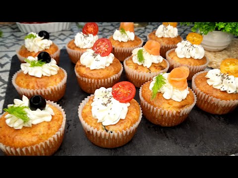 IDEA buffet/ FESTE 🎅🎄 MUFFIN salati facili e veloci da preparare! ANTIPASTI DI NATALE 🎄