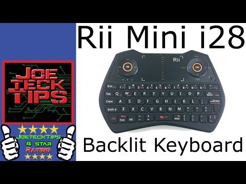 Rii mini i28 backlit keyboard - review | JoeteckTips
