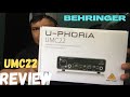Behringer UMC22 Audio Interface 2022 Unboxing Review