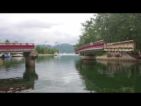 天橋立　廻旋橋  Amanohashidate Rotating Bridge (Kaisenkyo)