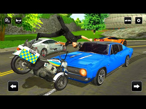 US Police Motor Bike Criminal Chase Simulator Game - Android IOS Gameplay.