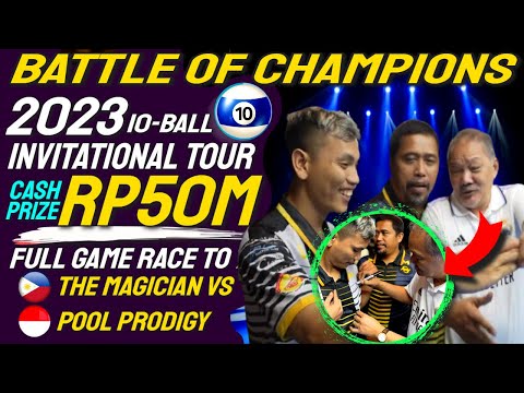 Thrilling Match between Efren Reyes vs Punguan Sihombing Epic Battle the Magician vs Pool Prodigy