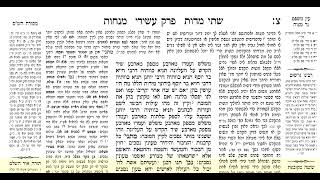 דף היומי מנחות דף צא