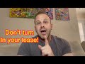 Lease return. What you need to know!