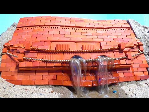 New Emergency Water Discharge and Miniature Dam Construction Collapse with Magnetic Balls