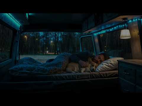 Entspannender Regen und Donner im Auto ⛈️ ASMR-Schlafgeräusche für tiefe Entspannung