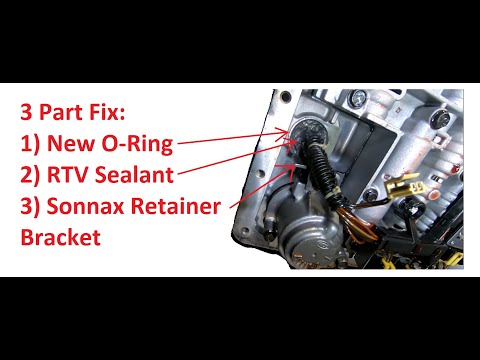 Fix Trans Fluid Leak Through Wiring Harness Connector using Sonnax Bracket and RTV