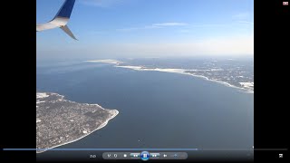 preview picture of video 'Tampa to Newark (EWR) flight: Del-Memorial Bridge, Philadelphia, Trenton, Sandy Hook 2015-02-27'