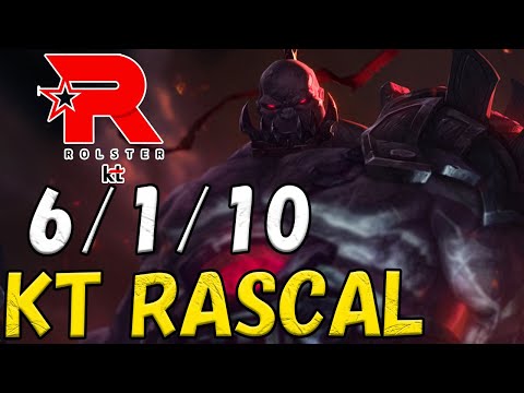 KT Rolster Rascal サイオン(Sion) VS オーン(Ornn) TOP patch 12.17 KR RANK