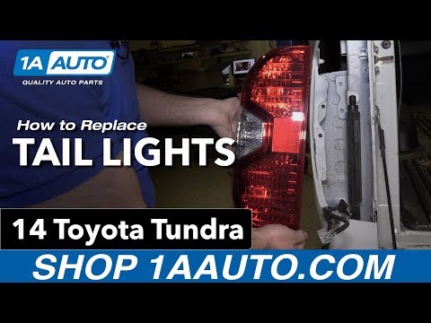 How to Replace Tail Lights 14-19 Toyota Tundra