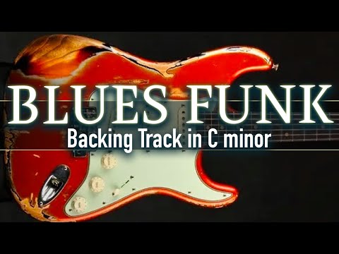 Blues Funk Guitar Backing Track in C minor | SZBT 1098