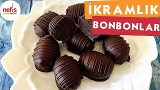 3 Malzemeli İkramlık Bonbonlar - Çikolatalı ta