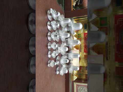 Mercury Silver Color Parad Shivling
