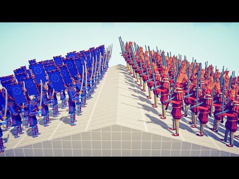 50x MEDIEVAL ARMY ⚔️ VS 🥷 50x NINJA ARMY / Totally Accurate Battle Simulator ( TABS )