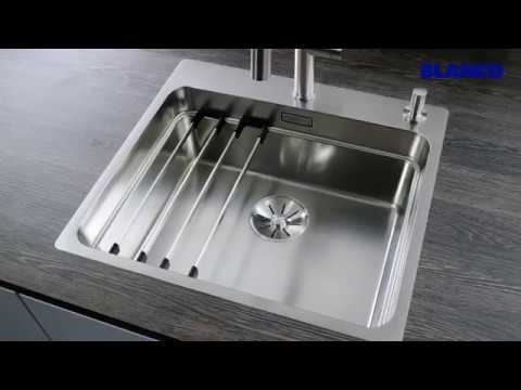 Pealt paigaldatav köögivalamu BLANCO ETAGON 6, SILGRANIT™ PuraDur™, 1 kauss, must, 60 cm aluskapile - Video